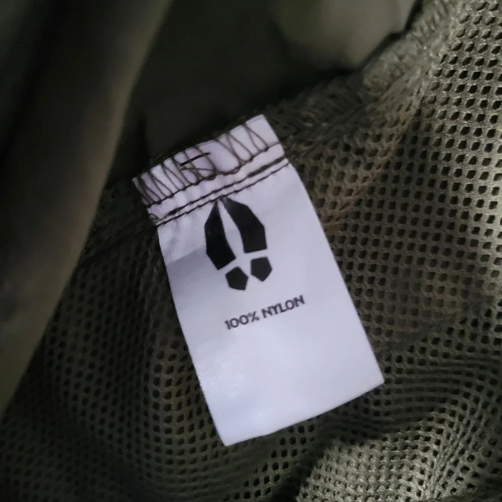 Bearded‎ Goat Swim Trunks Mens XXL Olive Green Grey Tribal Print Nylon Shorts